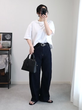 「アイテム（バッグ）」を使った、ゆ ず も も .さん（レディース・160cm）の夏コーディネート