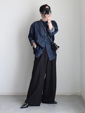 「アイテム（パンプス）」を使った、ゆ ず も も .さん（レディース・160cm）の秋コーディネート