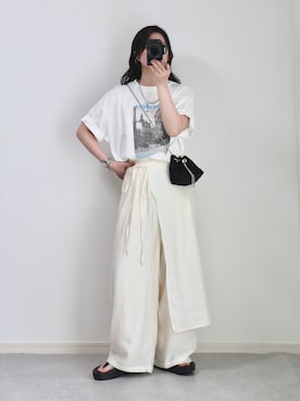 「ete（エテ）のアイテム」を使った、ゆ ず も も .さん（レディース・160cm）の夏コーディネート