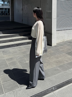 「menue（メヌエ）のアイテム」を使った、ゆ ず も も .さん（レディース・160cm）の春コーディネート