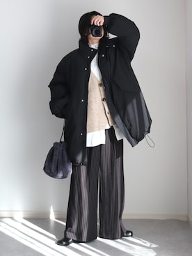 「おでかけコーデ」｜「アイテム（ジャケット/アウター）」を使った、ゆ ず も も .さん（レディース・160cm）の冬コーディネート