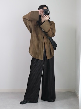 「アイテム（リング）」を使った、ゆ ず も も .さん（レディース・160cm）の秋コーディネート