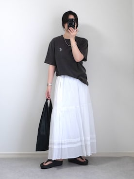 「SEIKO（セイコー）のアイテム」を使った、ゆ ず も も .さん（レディース・160cm）の夏コーディネート