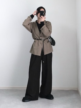「CENE（セネ）のアイテム」を使った、ゆ ず も も .さん（レディース・160cm）の秋コーディネート