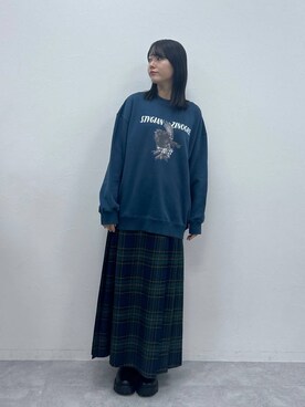 「アイテム（スウェット）」を使った、ukkiiiiさん（レディース・165cm・20代）の秋コーディネート