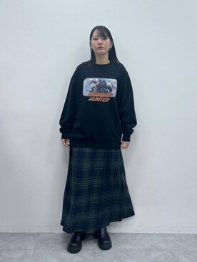 「アイテム（スウェット）」を使った、ukkiiiiさん（レディース・165cm・20代）の秋コーディネート