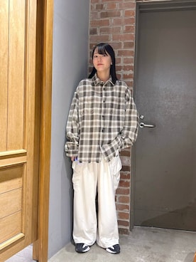 「REmastered（リマスタード）のアイテム」を使った、ukkiiiiさん（レディース・165cm）の秋コーディネート