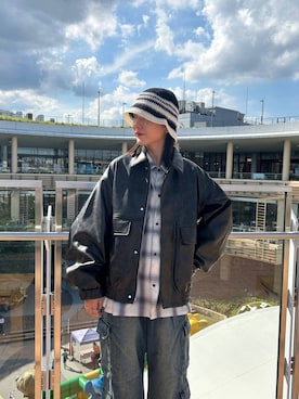 「アイテム（ブルゾン）」を使った、ukkiiiiさん（レディース・165cm・20代）の夏コーディネート