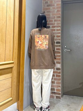 「アイテム（スウェット）」を使った、ukkiiiiさん（レディース・165cm・20代）の秋コーディネート