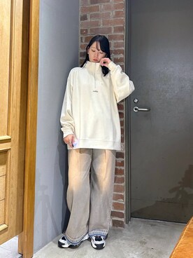 「アイテム（スウェット）」を使った、ukkiiiiさん（レディース・165cm・20代）の秋コーディネート