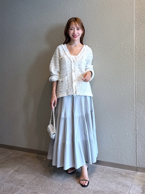 ラブティックボンボン スカート La boutique BonBon（ラブティックボンボン）の「花柄ギャザー