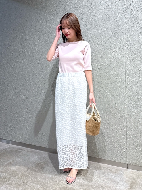 La boutique Bonbon スカート 「セットアップ可」チュール小花