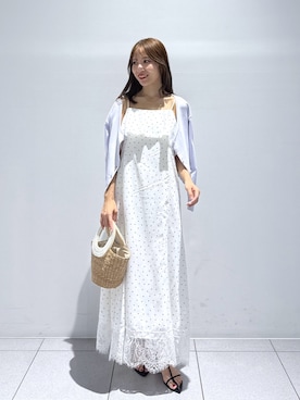 「La boutique BonBon（ラブティックボンボン）のアイテム」を使った、KAZUMIさん（レディース・153cm）の夏コーディネート
