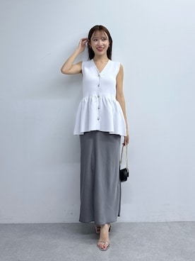 「La boutique BonBon（ラブティックボンボン）のアイテム」を使った、KAZUMIさん（レディース・153cm）の夏コーディネート