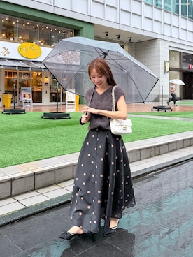 「La boutique BonBon（ラブティックボンボン）のアイテム」を使った、KAZUMIさん（レディース・153cm）の夏コーディネート