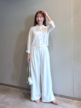 「低身長」｜「アイテム（キャミソール）」を使った、KAZUMIさん（レディース・153cm）の夏コーディネート