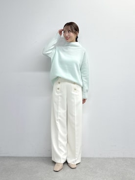 「ミントグリーン」｜KAZUMIさん（レディース・153cm）の秋コーディネート