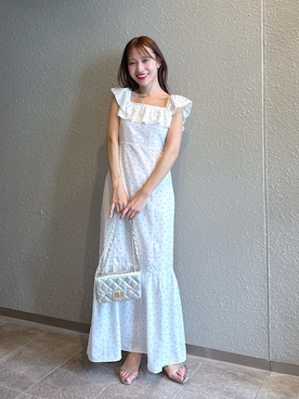 「チェーンバッグ」｜KAZUMIさん（レディース・153cm）の夏コーディネート