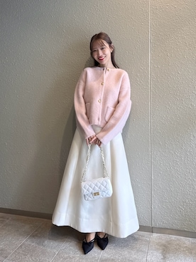 「アイテム（ノーカラージャケット）」を使った、KAZUMIさん（レディース・153cm）の秋コーディネート