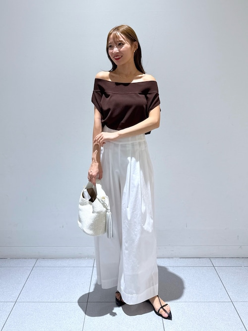 最強美人見え】クールタッチUVオフショルフレンチニット（ニット