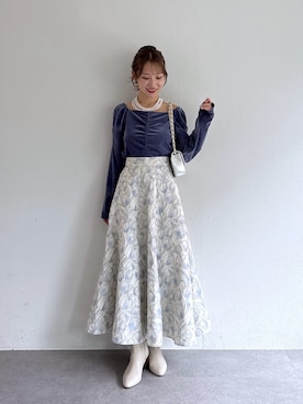 「アイテム（リング）」を使った、KAZUMIさん（レディース・153cm）の秋コーディネート