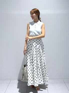 「La boutique BonBon（ラブティックボンボン）のアイテム」を使った、KAZUMIさん（レディース・153cm）の夏コーディネート