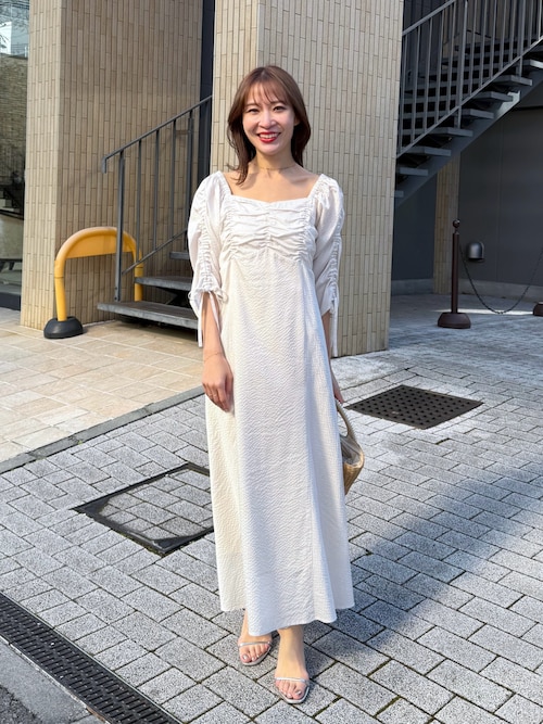 シアードッキングドロストスリーブワンピース | La boutique