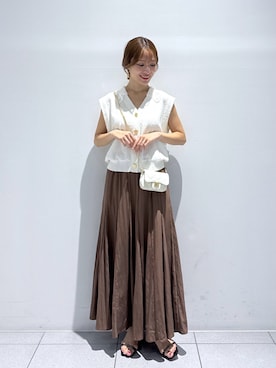 「La boutique BonBon（ラブティックボンボン）のアイテム」を使った、KAZUMIさん（レディース・153cm）の夏コーディネート