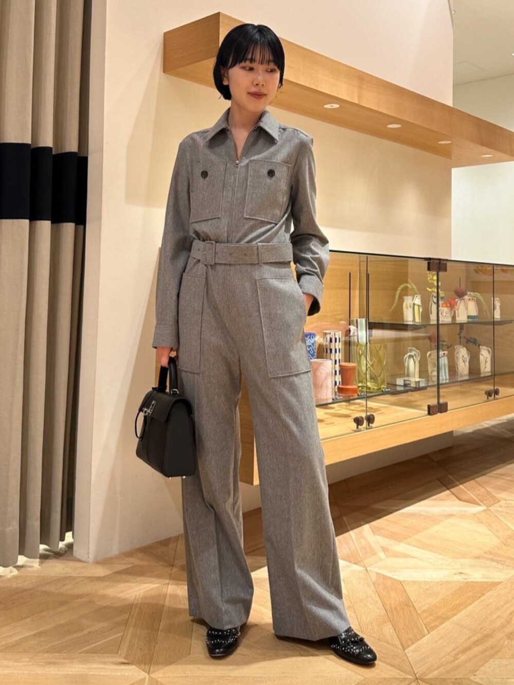 DES PRES（デ・プレ）の「ウールカシミヤポプリンメルトン ジャンプ