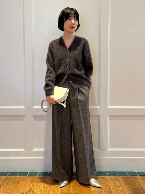 Ballsey カーディガン フラッフィーヤーン Vネックカーディガン