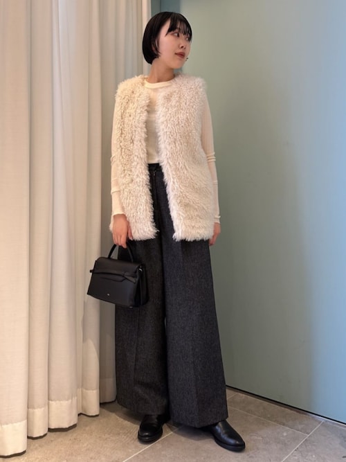 ウールリブ クルーネックプルオーバー（Tシャツ/カットソー