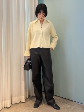 「AIM（エイム）のアイテム（バッグ）」を使った、Hosomi_TOMORROWLANDさん（レディース・163cm）の冬コーディネート