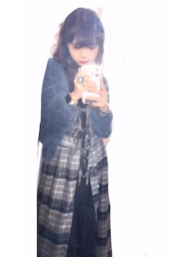 「blue」｜YanYanさん（レディース・159cm）の冬コーディネート