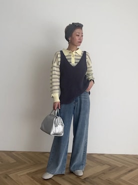 Online Storeさん（レディース・157cm）の冬コーディネート