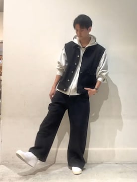 Online Storeさん（メンズ・175cm）の春コーディネート