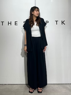 「THE SHOP TK （ザ ショップ ティーケー ）のアイテム（シャツ/ブラウス）」を使った、cottonさん（レディース・162cm）の夏コーディネート