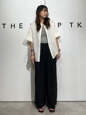 「THE SHOP TK （ザ ショップ ティーケー ）のアイテム（シャツ/ブラウス）」を使った、cottonさん（レディース・162cm）の夏コーディネート