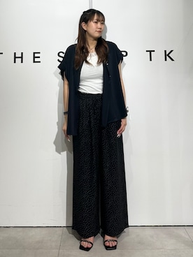「THE SHOP TK （ザ ショップ ティーケー ）のアイテム（シャツ/ブラウス）」を使った、cottonさん（レディース・162cm）の夏コーディネート