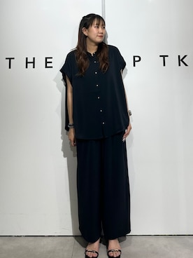 「THE SHOP TK （ザ ショップ ティーケー ）のアイテム（シャツ/ブラウス）」を使った、cottonさん（レディース・162cm）の夏コーディネート
