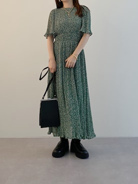 「アイテム（ワンピース、その他）」を使った、yuka0152さん（レディース・152cm）の夏コーディネート