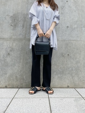 「CALUX（キャラクス）のアイテム」を使った、yuka0152さん（レディース・152cm）の春コーディネート