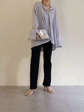 「CALUX（キャラクス）のアイテム」を使った、yuka0152さん（レディース・152cm）の冬コーディネート