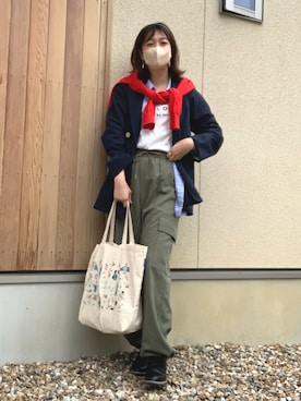 「Futier land（フューティアランド）のアイテム（ジャケット/アウター）」を使った、𝙮𝙪𝙠𝙞さん（レディース・158cm）の春コーディネート