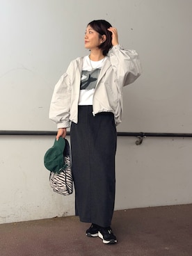 「ikka（イッカ）のアイテム」を使った、𝙮𝙪𝙠𝙞さん（レディース・158cm）の秋コーディネート