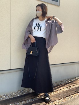 「vis-`a-vis（ビサビ）のアイテム」を使った、𝙮𝙪𝙠𝙞さん（レディース・158cm）の夏コーディネート