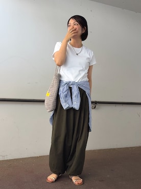 「etoll.（エトル）のアイテム」を使った、𝙮𝙪𝙠𝙞さん（レディース・158cm）の夏コーディネート