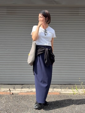 「etoll.（エトル）のアイテム」を使った、𝙮𝙪𝙠𝙞さん（レディース・158cm）の夏コーディネート