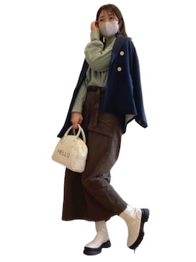 「Futier land（フューティアランド）のアイテム（ジャケット/アウター）」を使った、𝙮𝙪𝙠𝙞さん（レディース・158cm）の春コーディネート