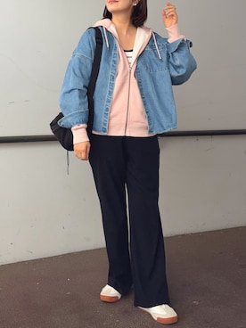 「forksy.（フォルクシー）のアイテム」を使った、𝙮𝙪𝙠𝙞さん（レディース・158cm）の春コーディネート