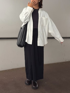 「アイテム（チョーカー）」を使った、𝙮𝙪𝙠𝙞さん（レディース・158cm）の秋コーディネート